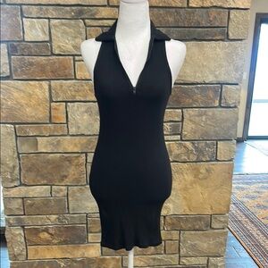 Black Halter Neck Dress NWT Wild Fable XS BODYCON stretch Mini